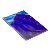 Carnet Tableau abstrait bleu et blanc (Côté Droit)