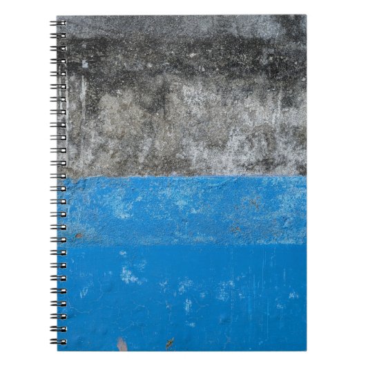 Carnet Tableau abstrait bleu et blanc (Devant)