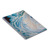 Carnet Tableau abstrait bleu et blanc (Côté Droit)