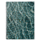 Carnet Tableau abstrait bleu et blanc (Devant)