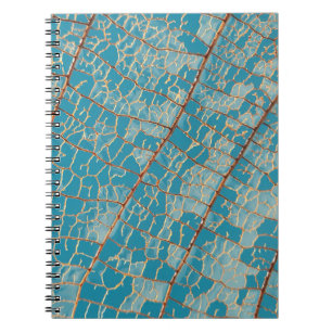 Carnet Tableau abstrait bleu et blanc