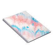 Carnet Tableau abstrait bleu et blanc (Côté Droit)