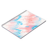 Carnet Tableau abstrait bleu et blanc (Côté gauche)