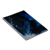 Carnet Tableau abstrait bleu et blanc (Côté Droit)