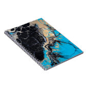 Carnet Tableau abstrait bleu et noir (Côté Droit)