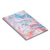 Carnet Tableau abstrait rouge, bleu et blanc (Côté Droit)
