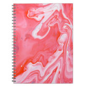 Carnet Tableau abstrait rouge et gris (Devant)