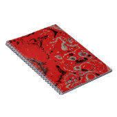 Carnet Tableau abstrait rouge et gris (Côté Droit)