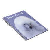 Carnet Tableau blanc standard de caniche - Art original d (Côté Droit)