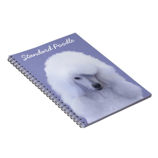 Carnet Tableau blanc standard de caniche - Art original d (Côté Droit)