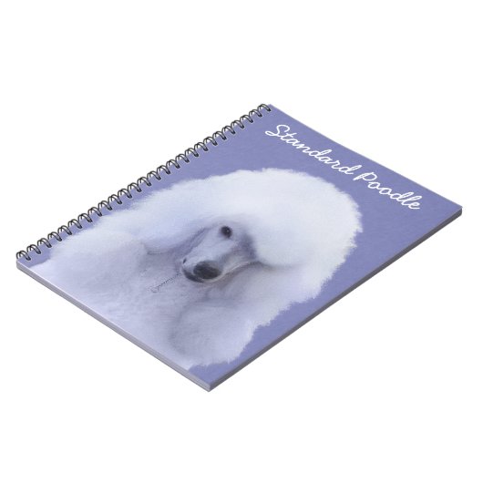 Carnet Tableau blanc standard de caniche - Art original d (Côté gauche)