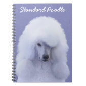 Carnet Tableau blanc standard de caniche - Art original d (Devant)
