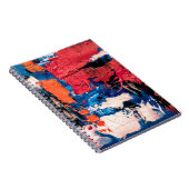 Carnet Tableau bleu, orange, rouge et noir (Côté Droit)