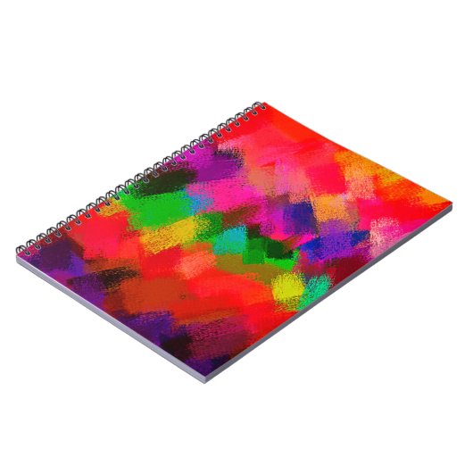 Carnet Tableau coloré Abstrait #2 (Côté gauche)