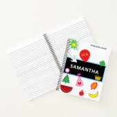 Carnet Tableau de bord de l'école NOM Fruit (Intérieur)