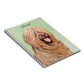 Carnet Tableau de bord - Joli art original chien (Côté Droit)