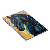 Carnet Tableau de Cheval Noir (Côté Droit)