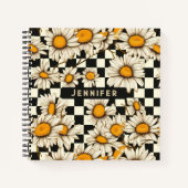 Carnet Tableau de contrôle de la marguerite Super rétro N (Devant)