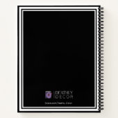 Carnet Tableau de discussion gothique Noir Blanc Nom Spel (Dos)