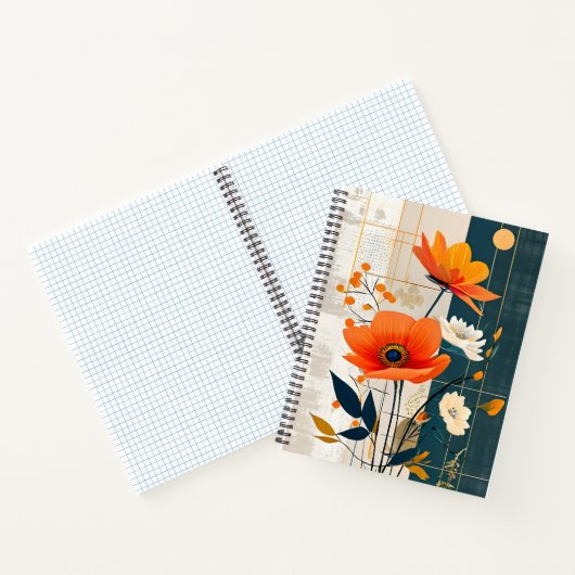 Carnet Tableau de fleurs sur support mixte (Intérieur)