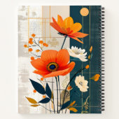 Carnet Tableau de fleurs sur support mixte (Dos)
