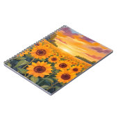 Carnet Tableau de paysage de coucher de soleil dans un ch (Côté gauche)