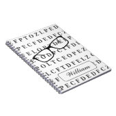 Carnet Tableau de test oculaire et spécifications Opticie (Côté Droit)