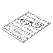 Carnet Tableau de test oculaire et spécifications Opticie (Côté gauche)