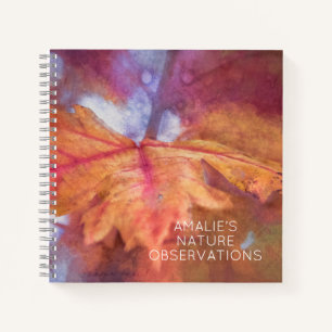 Carnet Tableau des feuilles d'automne