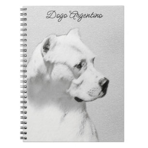 Carnet Tableau Dogo Argentino - Art Chien original