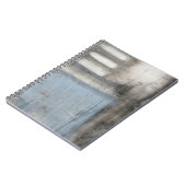 Carnet Tableau gris et bleu Abstrait (Côté gauche)