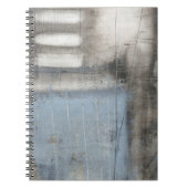Carnet Tableau gris et bleu Abstrait (Devant)