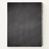 Carnet Tableau noir Brown Ustensiles jaunes Recette (Dos)