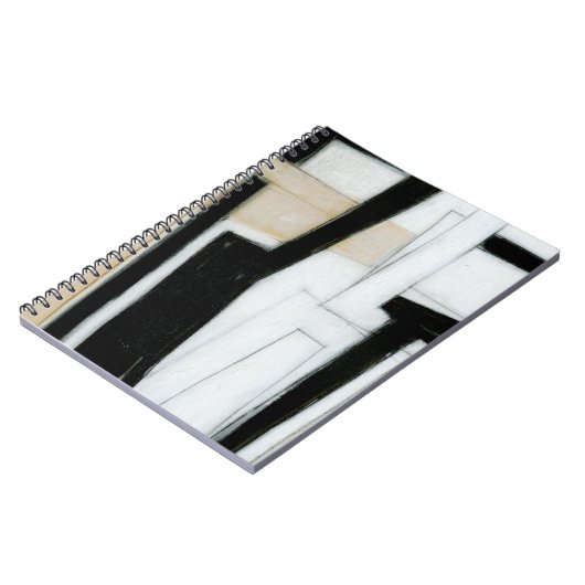 Carnet Tableau noir et blanc Abstrait (Côté gauche)