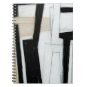 Carnet Tableau noir et blanc Abstrait (Devant)