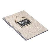 Carnet Tableau Noir Suspendu Beige ID397 (Côté Droit)