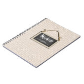 Carnet Tableau Noir Suspendu Beige ID397 (Côté gauche)