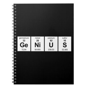 Carnet Tableau périodique de génie
