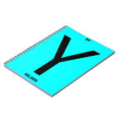 Carnet Tableau périodique de la lettre Y (Côté gauche)