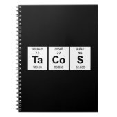 Carnet Tableau périodique de tacos (Devant)