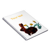 Carnet Tableau Printemps Rabbit Daffodil Personnalisé (Côté Droit)