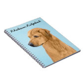 Carnet Tableau Rhodesian Ridgeback - Art Chien original (Côté Droit)