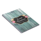 Carnet Tableau rustique de pays de roses vintages (Côté Droit)