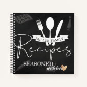 Carnet Tableau | Spirale de collection de recettes famili (Devant)