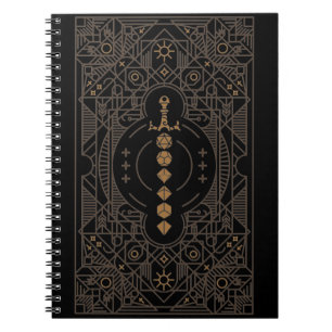 Carnet Tablette minimaliste Retro Dice Sword RPG