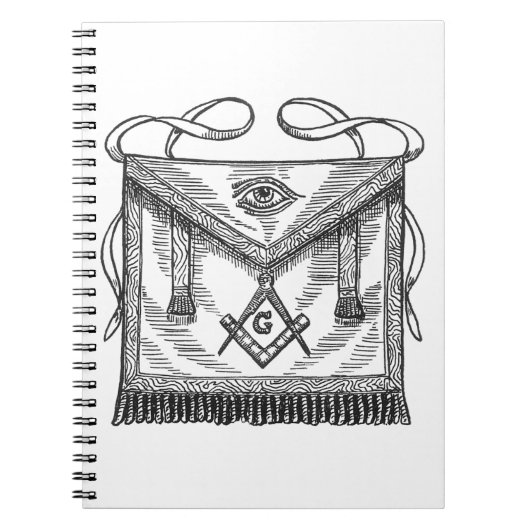 Carnet Tablier maçonnique (Devant)