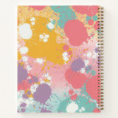 Carnet Tache de peinture colorée personnalisée (Dos)