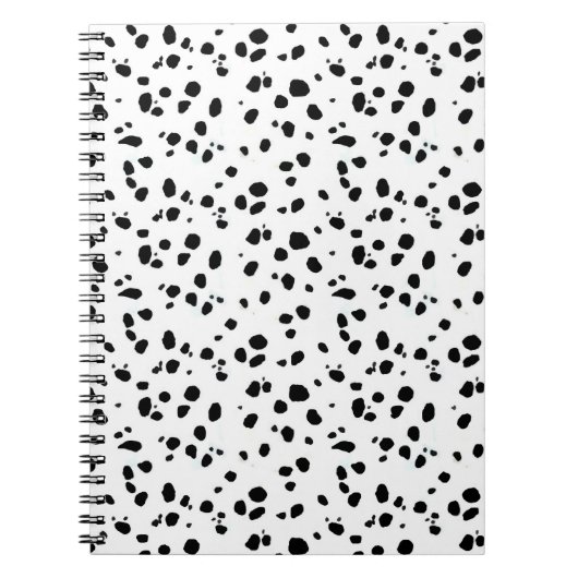 Carnet Taches dalmatiennes, copie dalmatienne, fourrure (Devant)