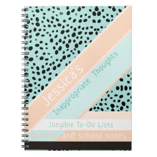 Carnet Taches inadéquates de pêche et d'Aqua de Sassy 