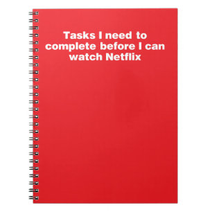 Carnet Tâches que je dois accomplir avant de pouvoir rega